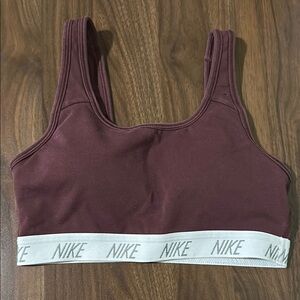 Nike Burgundy Sports Bra